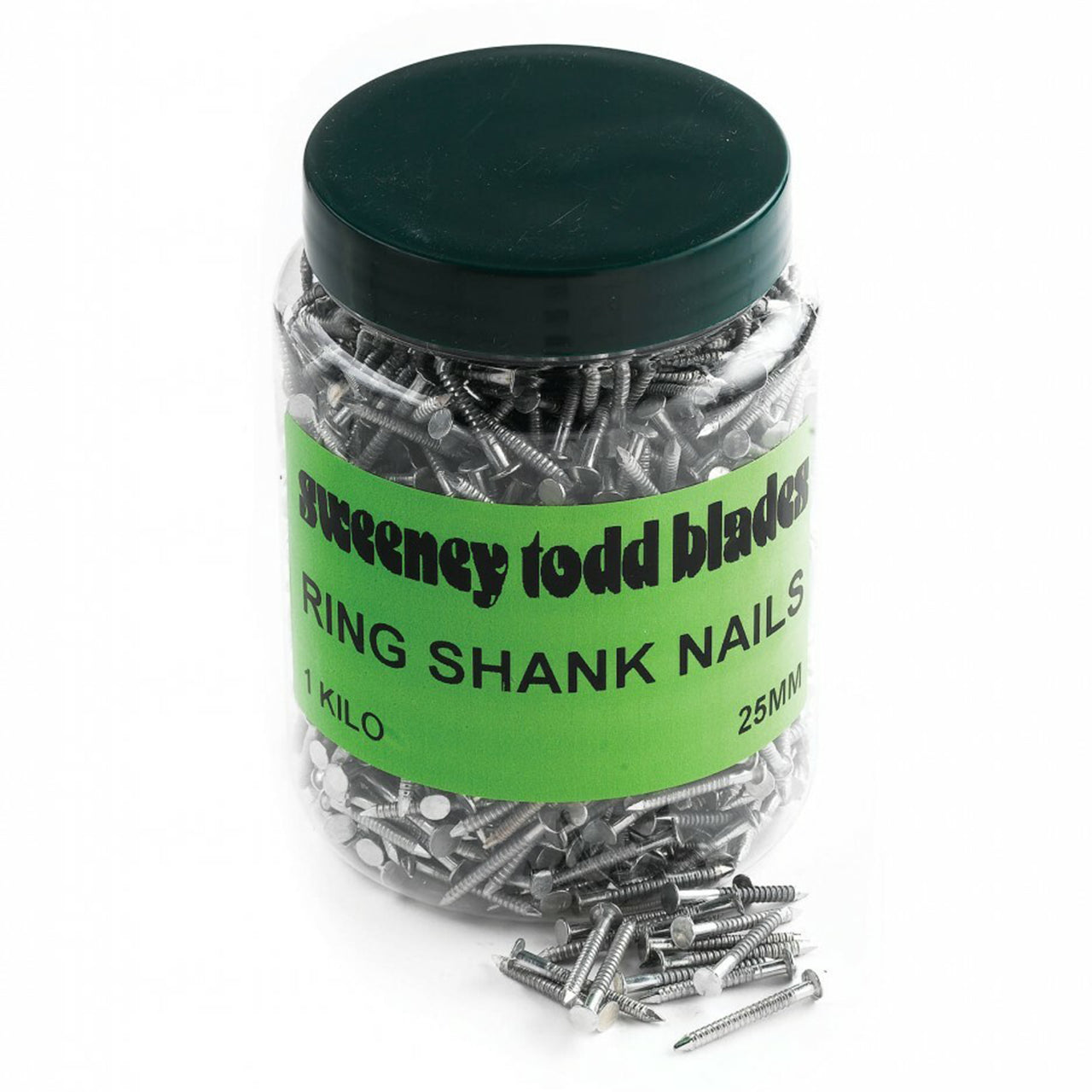 Ring Shank Nails 25mm 1kg Tub