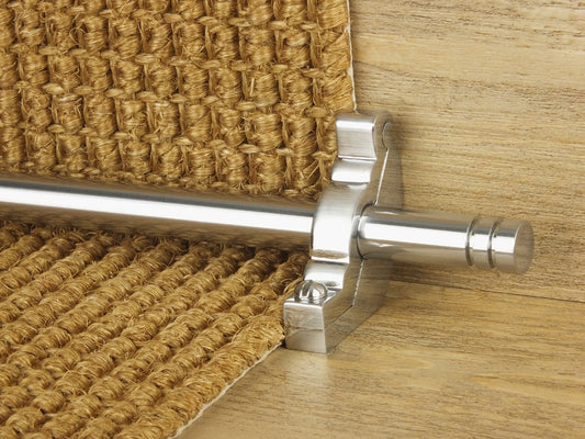 Woburn Stair Rods - Brushed Chrome