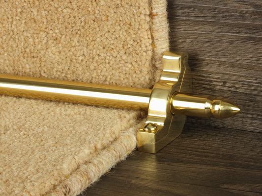 Lancaster Stair Rods - Polished Brass