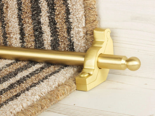 Windsor Stair Rods - Satin Brass