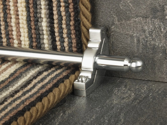 Windsor Stair Rods - Brushed Chrome