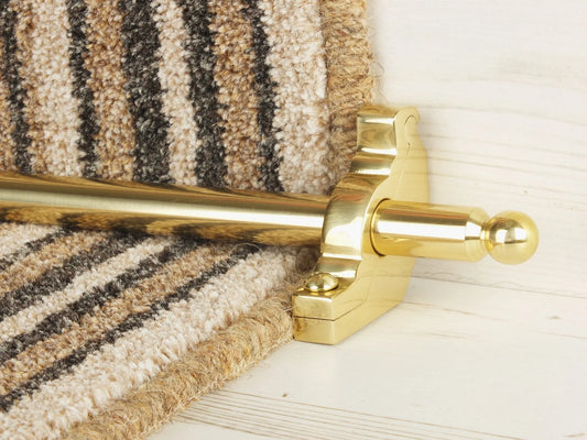 Windsor Stair Rods - Polished Brass