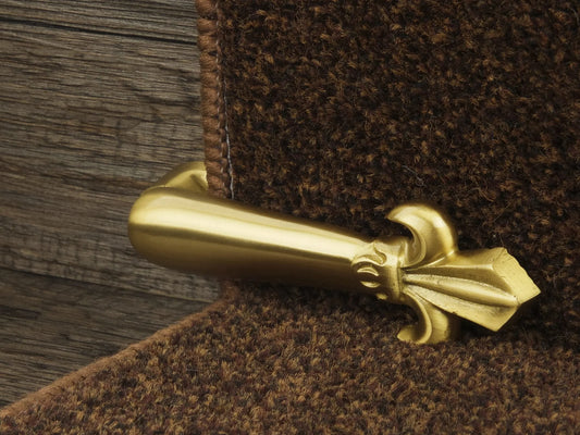 Victorian Stair Clips (pair) - Satin Brass