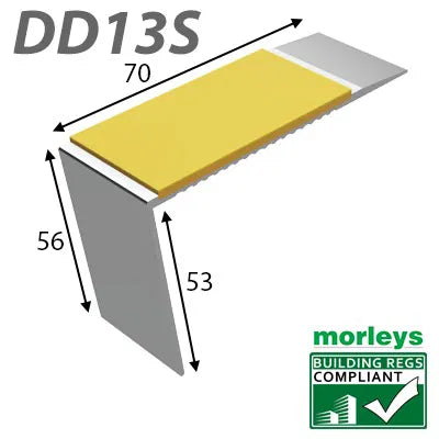 DD13S Rake Back Stair Nosing
