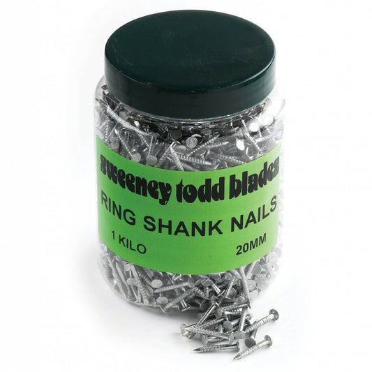 Ring Shank Nails 20mm 1kg Tub
