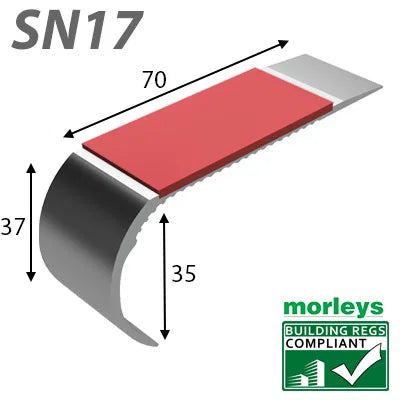 SN17 Bullnose Stair Nosing