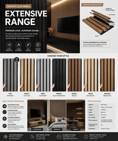 Acoustic Slat Panels