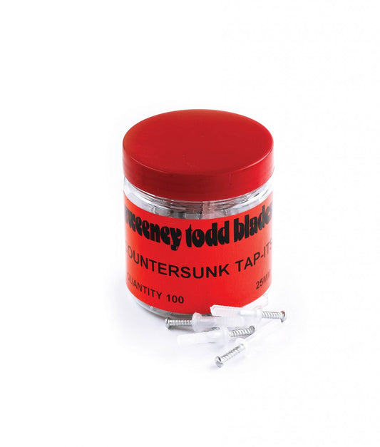Tap-Its Countersunk Head 25mm Tub of 100