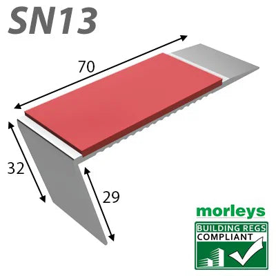 SN13 Rake Back Stair Nosing